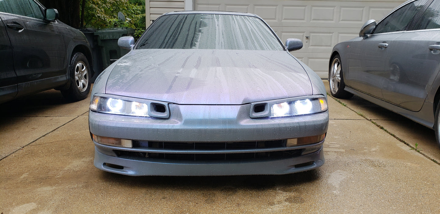 4th gen Honda Prelude custom retro fitted headlights