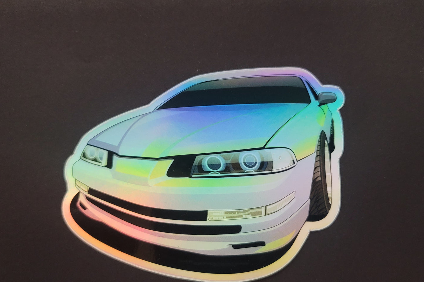 Trey's 4th gen Honda Prelude Holographic sticker