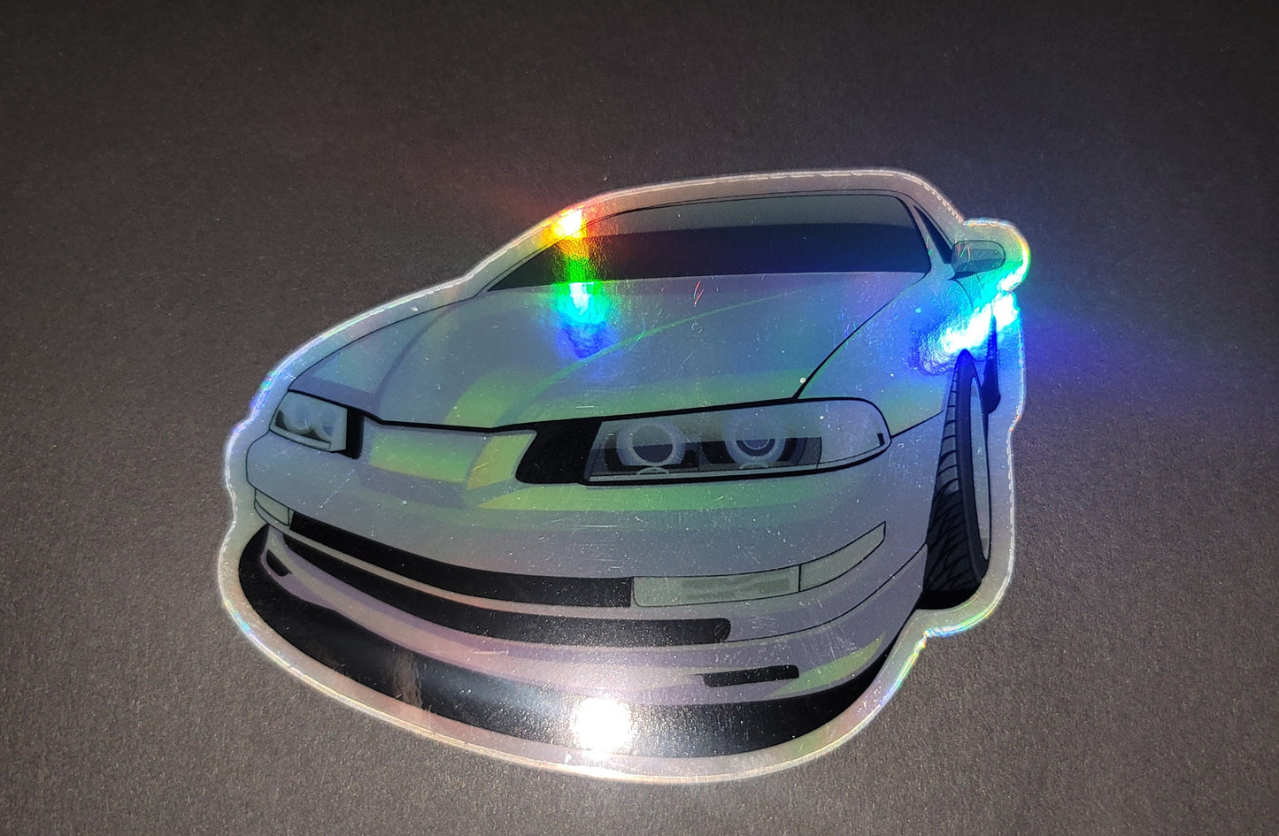 Trey's 4th gen Honda Prelude Holographic sticker